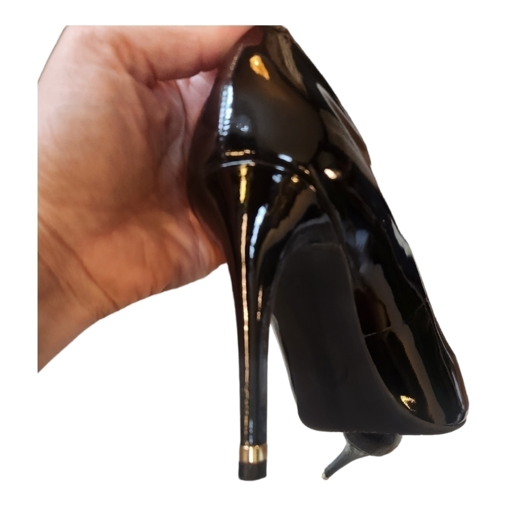 Michael Kors black patent leather heels size 9.5. - Picture 2 of 7